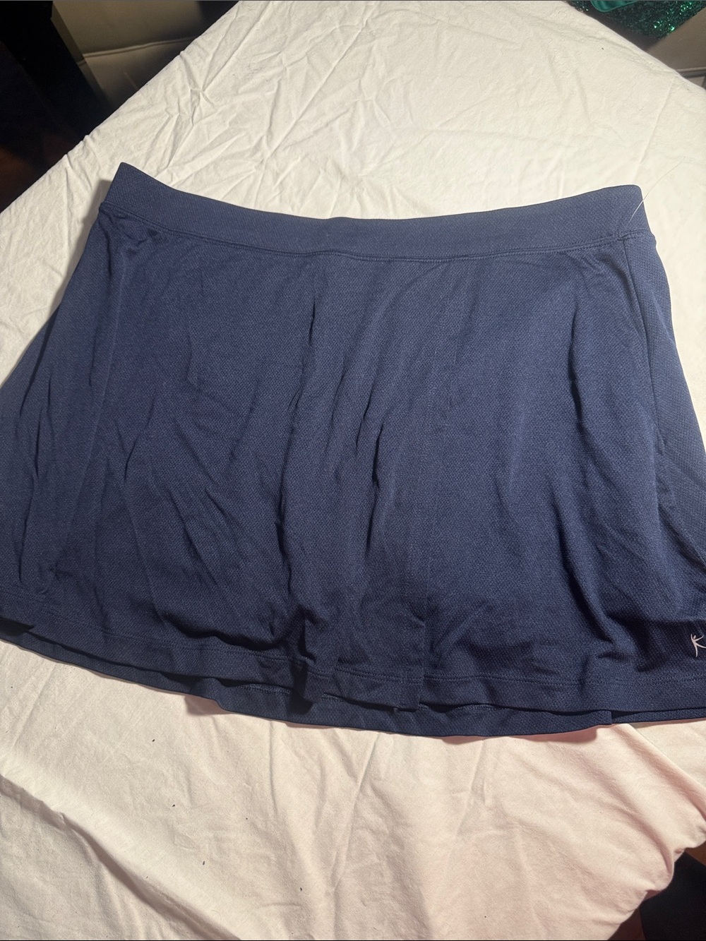 Women's Navy Blue A-Line Active Skort